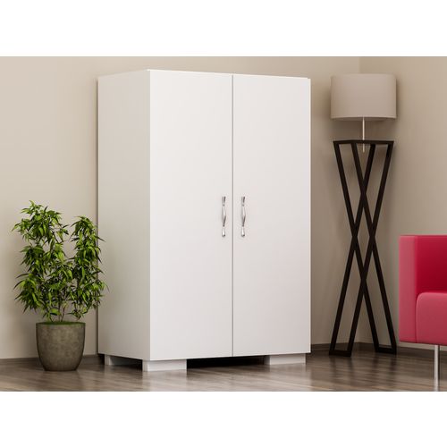 Mada4 Ayak - White White Shoe Cabinet slika 1