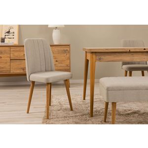 Chair Vina 1005 - Oak, Cream, Walnut  