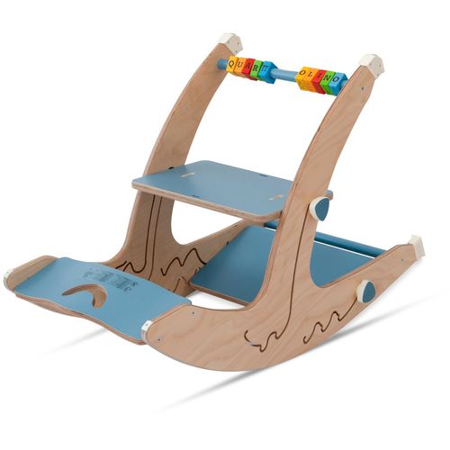 QuarttoLino 7u1 dječja stolica za bebe i djecu plava sa volanom slika 7