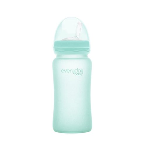 Everyday baby staklena boca sa slamkom, 240ml Healthy+, Zelena mint slika 1