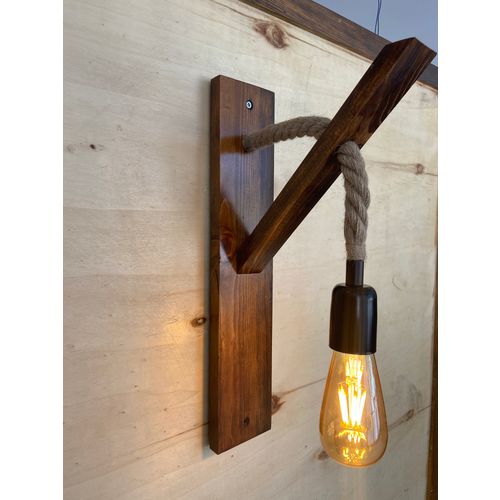 Ahşap Aplik 18 Walnut Wall Lamp slika 3