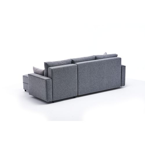 Atelier Del Sofa Kutna garnitura na razvlačenje, Sivo, Ece Right - Grey slika 6