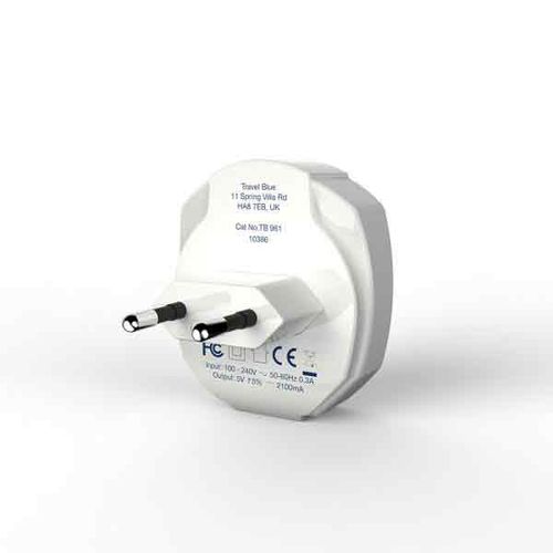 Travel Blue adapter i USB punjač dual (961) slika 2