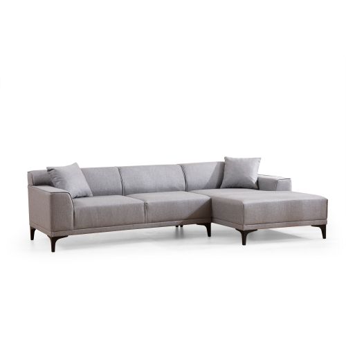 Atelier Del Sofa Kutna garnitura, Svijetlo siva, Petra R Corner - Light Grey slika 7