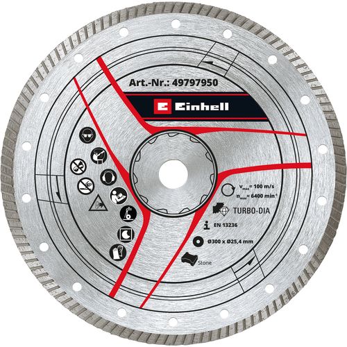 EINHELL Dijamantna rezna ploča turbo 300x25.4 mm, za TE-SC 920 L slika 1
