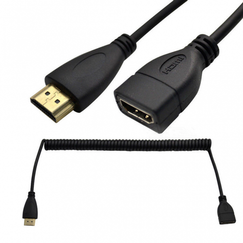 Kabl HDMI produzni M na Z spiralni 1.5m JWD-HDMI12 slika 1