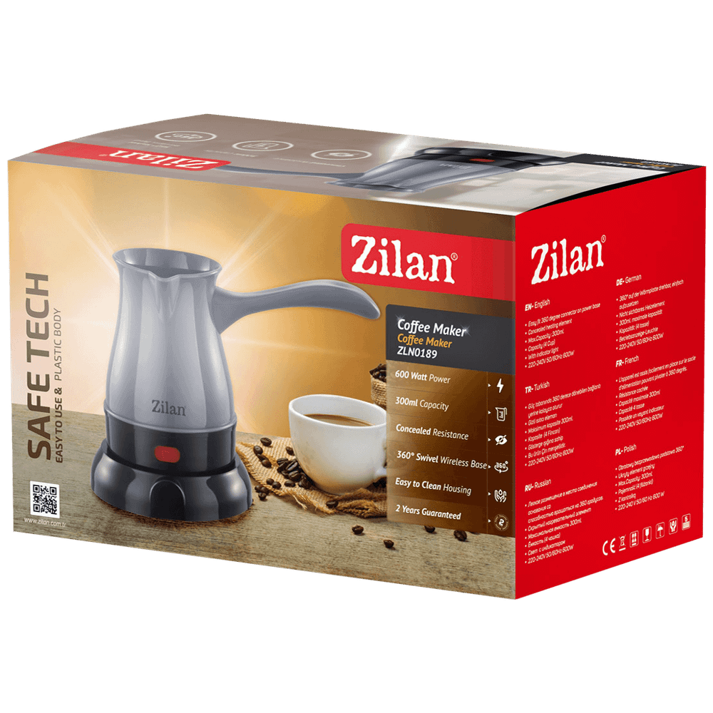 Zilan Kuhalo za kafu, 600 W, 0,3 lit., siva - ZLN0189 (ZLN0188/GY) slika 2