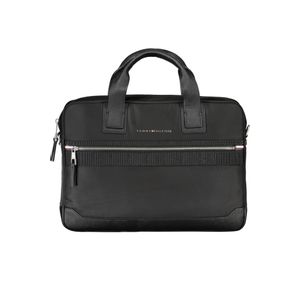 TOMMY HILFIGER BLACK MAN BRIEFCASE