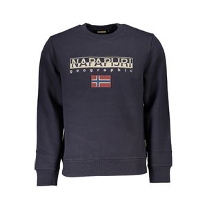 NAPAPIJRI MEN'S BLUE ZIPLESS SWEATSHIRT