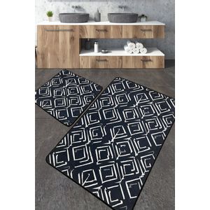 Cenero Multicolor Bathmat Set (2 Pieces)