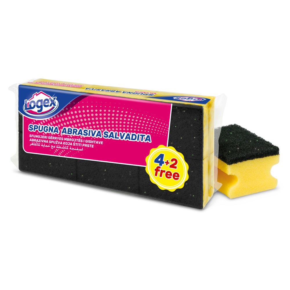 Logex Abrazivna spužva 4+2 gratis slika 1