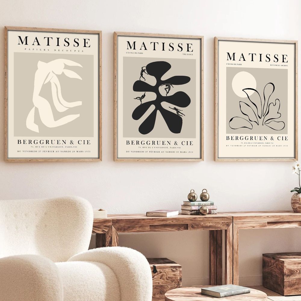 Dekorativni Okvirni MDF Slikarstvo Huhu252 - 50 x 70 Multicolor (Set od 3 Komada) slika 1