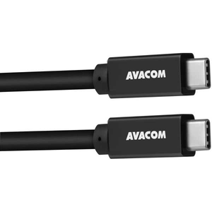 Avacom kabel 2 x Type-C 60W 100cm crni DCUS-TPCC-10K60W