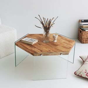 Hexagon S304 Oak Coffee Table