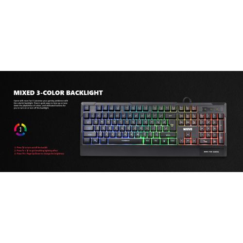 MARVO K606 RGB KEYBOARD slika 5