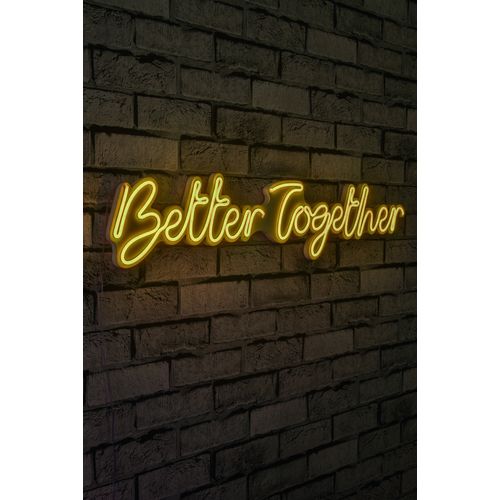 Wallity Zidna dekoracije svijetleća TOGETHER, Better Together - Yellow slika 6