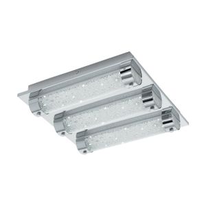 Eglo Tolorico zidna/stropna lampa, LED, 3x7W, 3000lm, IP44, krom/kristal