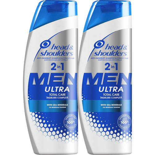 Head & Shoulders Total Care Men 2u1 šampon za kosu 2x360ml XXL slika 1
