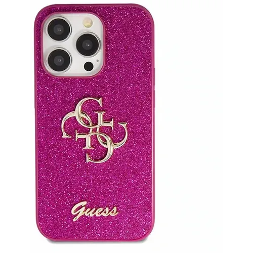 Originalna GUESS Hardcase GUHCP15LHG4SGU torbica za iPhone 15 Pro (Fixed Glitter Big 4G / ljubičasta) slika 4