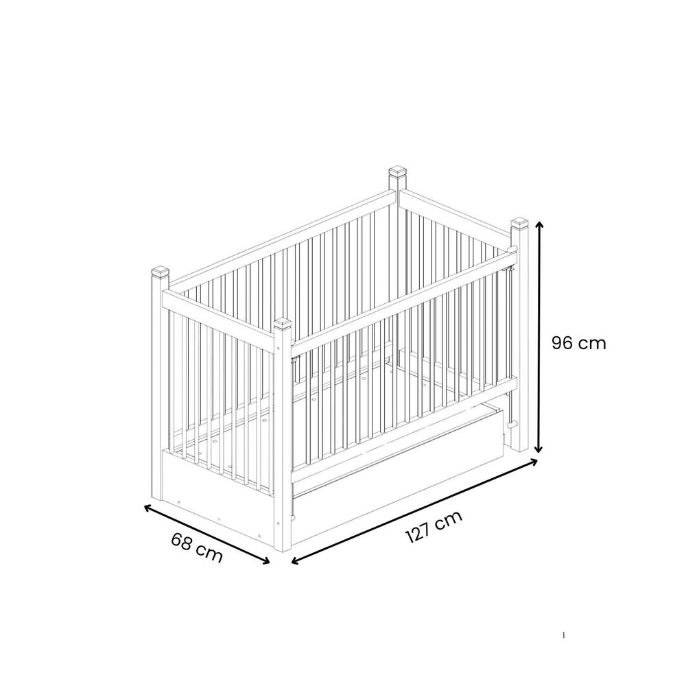 Cradle Elegance - colour / shades  Grey slika 6