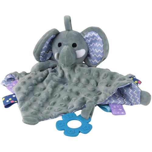Slon - Plišana igračka, Pokrivač, Zvečka za grickanje slika 2