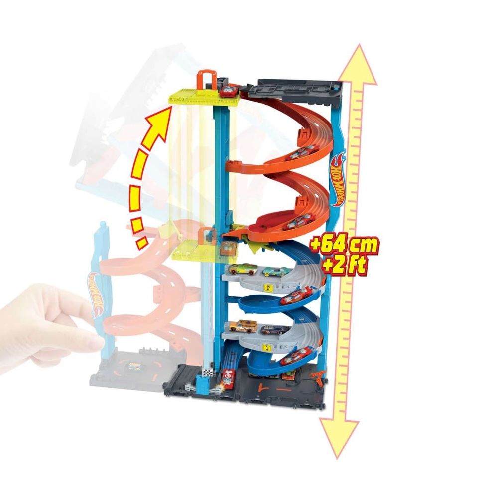 Hot Wheels City Staza sa autićem 2U1 Transforming Race Tower slika 2