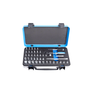 Unior - Ključevi nasadni, prihvat 1/4", u metalnoj kutiji 188B