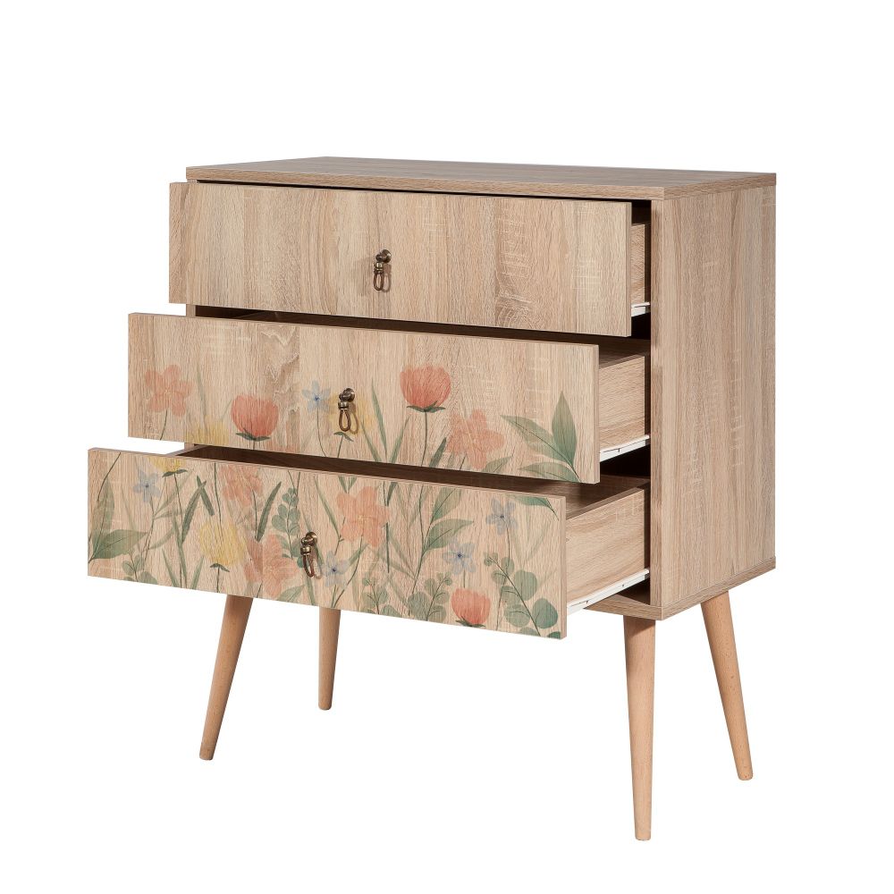 Noćni ormarić City Trio Tulip Sonoma Oak slika 3