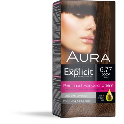 AURA Explicit farba za kosu 6.77 Kakao slika 1