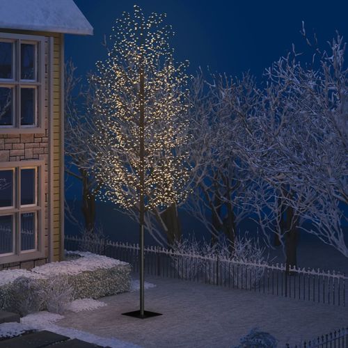 Božićno drvce s 2000 LED žarulja toplo bijelo svjetlo 500 cm slika 27