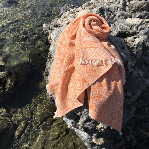 L'essential Maison Cicim - Narandžasti Fouta (PeÅ¡kir za plaÅ¾u) slika 5