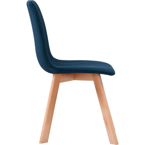 Blagovaonske stolice od tkanine 4 kom plave slika 24