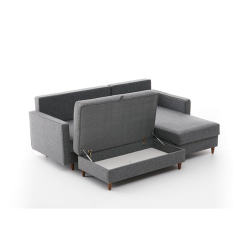 Atelier Del Sofa Kutna garnitura, Sivo, Eva Right - Grey slika 9