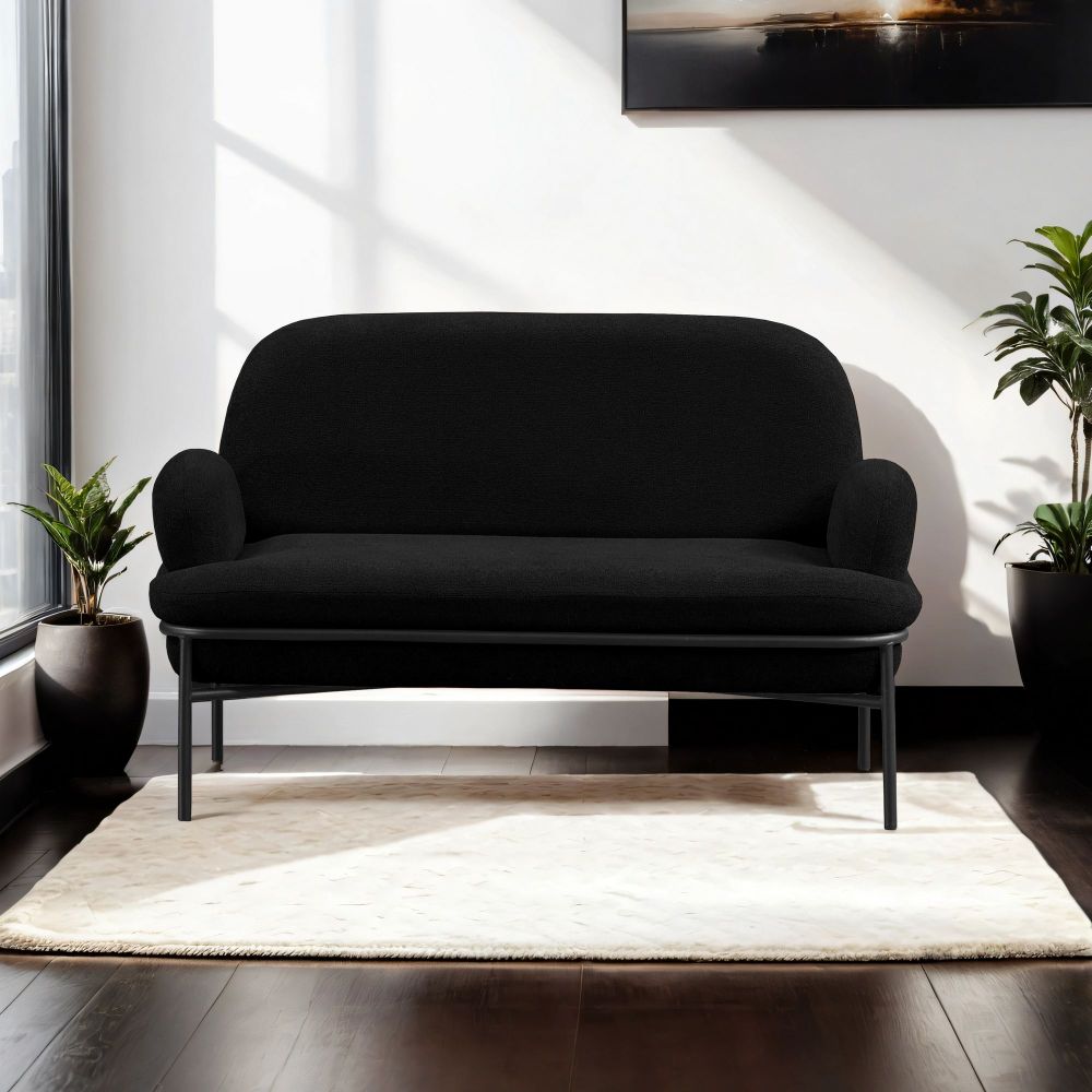 Dvosjed Sofa Aster - Crna slika 1