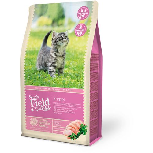 Sam's Field Cat Kitten sveža piletina, voće i povrće, potpuna suva hrana za mačiće 7.5 kg slika 1