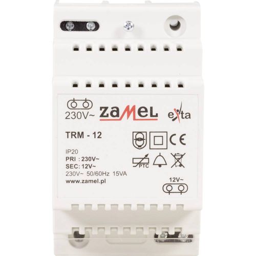 Zamel TRM-12 transformator za zvono 12 V/AC 1.25 A slika 2