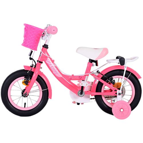 Volare Ashley dječji bicikl 12 inča roza/crveni s dvije ručne kočnice slika 8