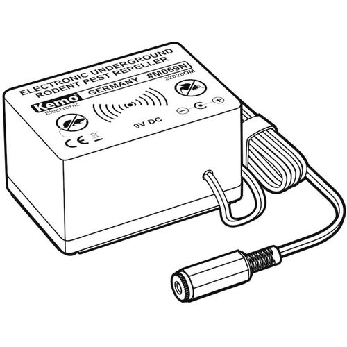 Kemo Underground Repeller rastjerivač poljskih miševa Vrsta funkcije vibracija Područje utjecaja 1000 m² 1 St. slika 2