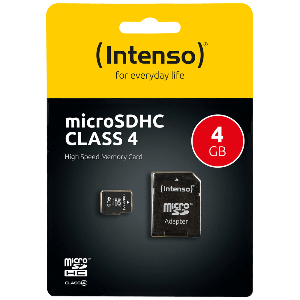 (Intenso) Micro SD Kartica 4GB Class 4 sa adapterom - SDHCmicro+ad-4GB/Class4 slika 1