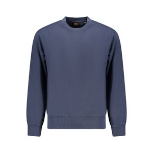 HUGO BOSS MEN'S ZIP-UP SWEATSHIRT BLUE