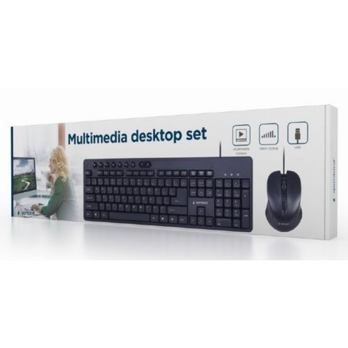 KBS-UM-04 Gembird Multimedia set mis + tastatura crni US layout A slika 4