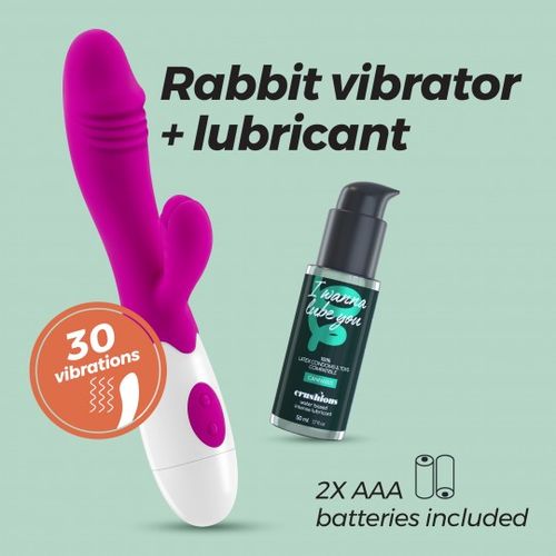 CRUSHIOUS LOLLIPOP RABBIT VIBRATOR WITH WATERBASED LUBRICANT INCLUDED slika 7