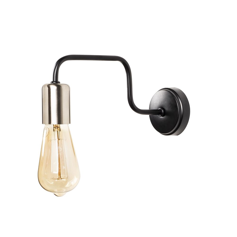 Denge - 3432 Crna Niklovana Zidna Lampa slika 2