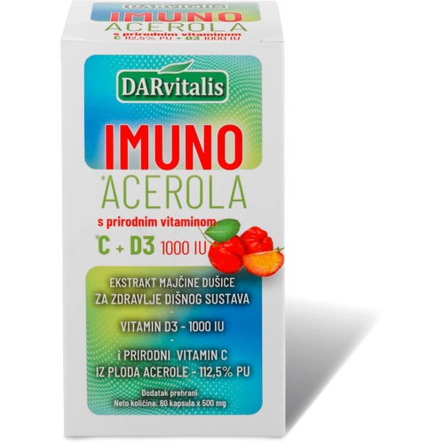 DARvitalis imuno acerola s prirodnim vitaminom C i D3 slika 1