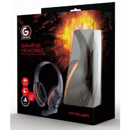 GHS-05-O Gembird Stereo gejmerske slusalice sa mikrofonom+volume kontrolom 3.5mm ORANGE slika 2