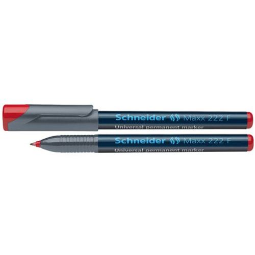 Flomaster Schneider, permanent marker, OHP Maxx 222 F, 0,7 mm, crveni slika 2