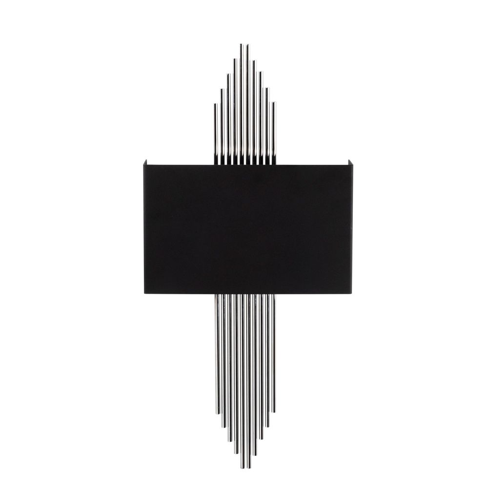 Elegantna Crno-Srebrna Zidna Lampa 614 slika 5