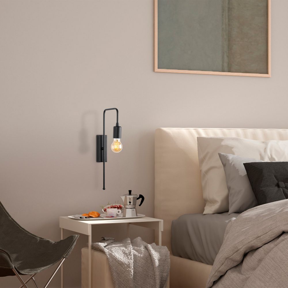 Mum - Crna Zidna Lampa 3502 slika 2