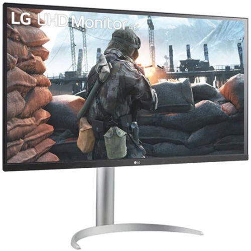 Monitor LG 32UP55NP-W 31.5" VA 3840x2160 60Hz 4ms GtG HDMIx2 DP USB freesync visina VESA srebrna slika 3