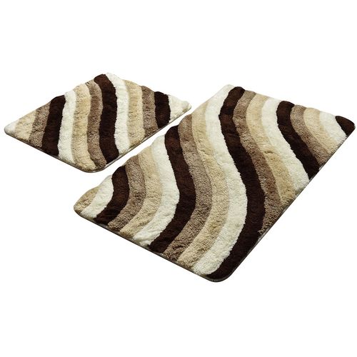 Colorful - Beige Multicolor Acrylic Bathmat Set (2 Pieces) slika 2